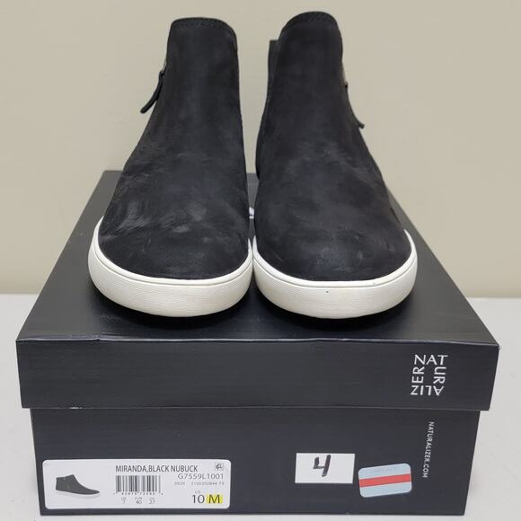 Naturalizer Women Miranda Ankle Booties Size US 10M Black Nubuck Faux Leather - Picture 7 of 7